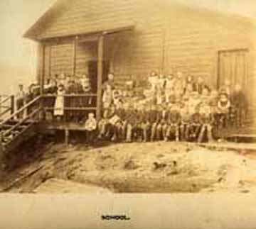 first Beaver Hill school, photo from 1896