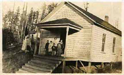 first Beaver Hill school, date of photo unknown