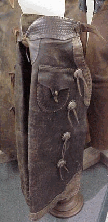 Batwing cowboy chaps from 1890-1910 era